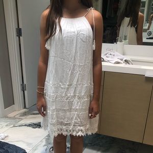 white dress w/ lace